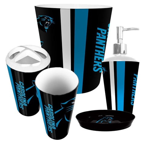 Carolina Panthers NFL Complete Bathroom Accessories 5pc Set