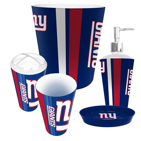 New York Giants NFL Complete Bathroom Accessories 5pc Set