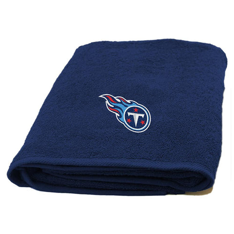 Tennessee Titans NFL Bath Towel with Embroidered Applique Logo (25x50)