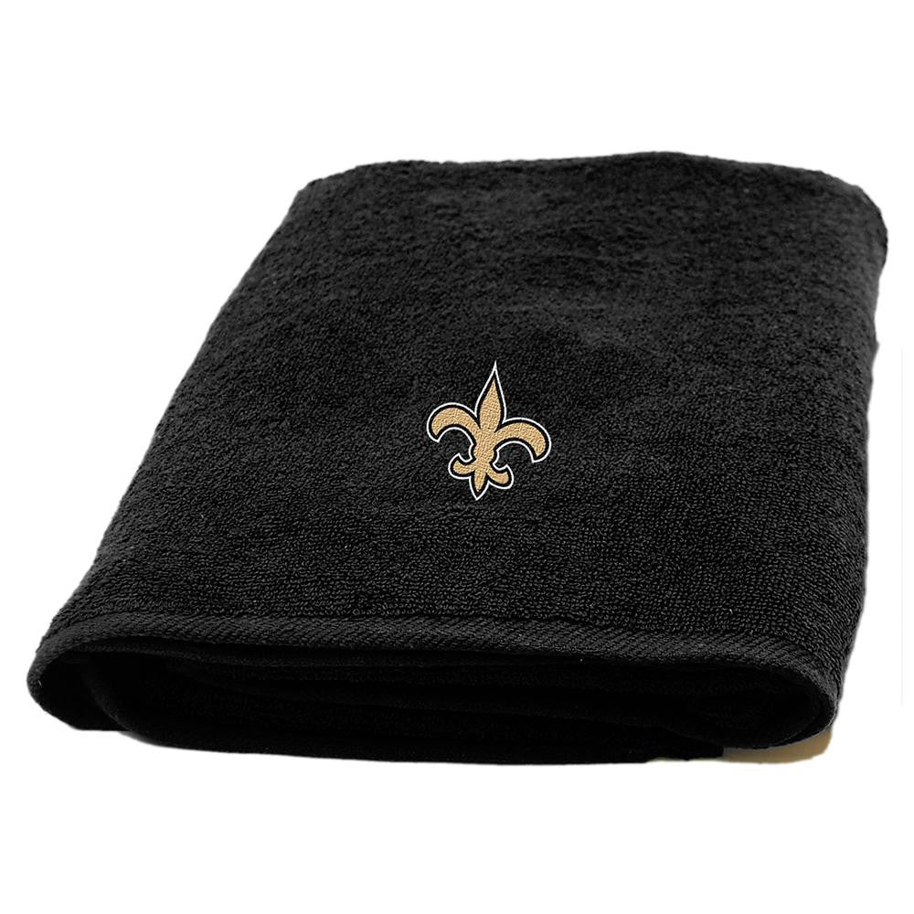 New Orleans Saints NFL Bath Towel with Embroidered Applique Logo (25x50)