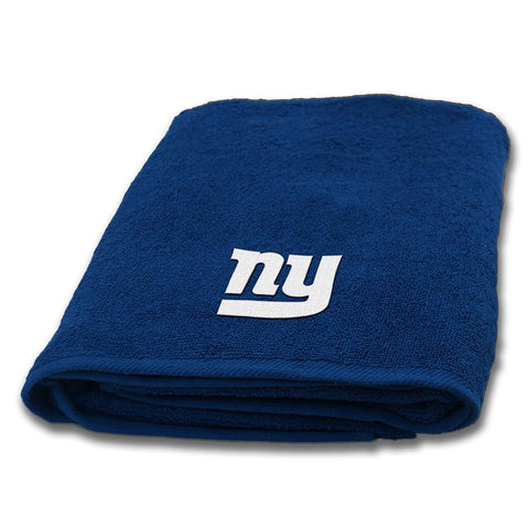 New York Giants NFL Bath Towel with Embroidered Applique Logo (25x50)