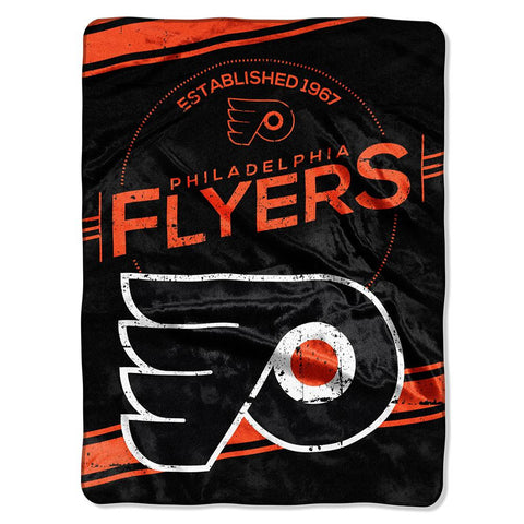 Philadelphia Flyers NHL Royal Plush Raschel Blanket (Stamp Series) (60x80)