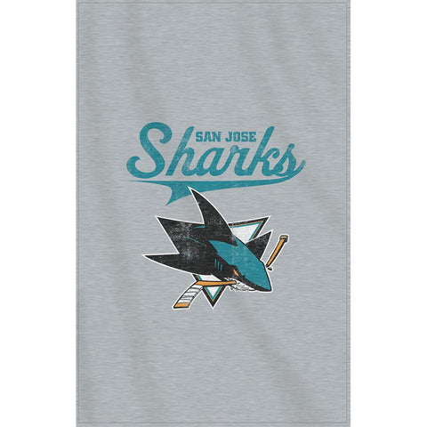 San Jose Sharks NHL Sweatshirt Throw