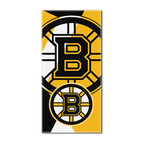 Boston Bruins NHL ?Puzzle? Over-sized Beach Towel (34in x 72in)
