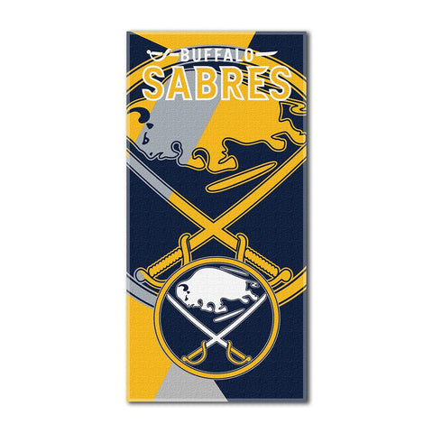 Buffalo Sabres NHL ?Puzzle? Over-sized Beach Towel (34in x 72in)