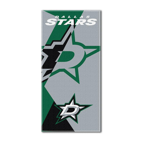 Dallas Stars NHL ?Puzzle? Over-sized Beach Towel (34in x 72in)