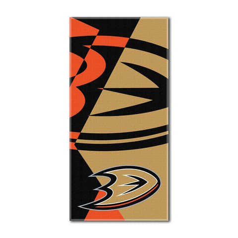 Anaheim Ducks NHL ?Puzzle? Over-sized Beach Towel (34in x 72in)