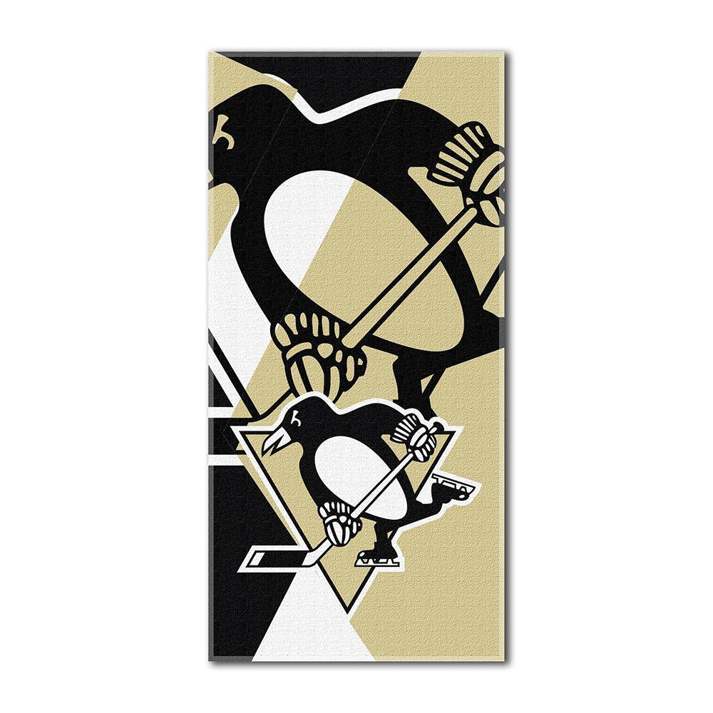 Pittsburgh Penguins NHL ?Puzzle? Over-sized Beach Towel (34in x 72in)