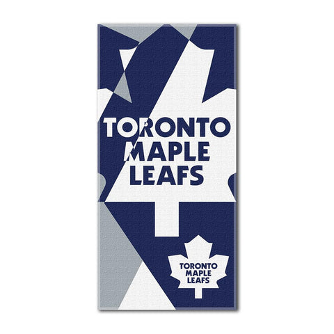 Toronto Maple Leafs NHL ?Puzzle? Over-sized Beach Towel (34in x 72in)