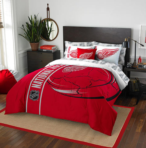 Detroit Red Wings NHL Full Comforter Bed in a Bag (Soft & Cozy) (76in x 86in)