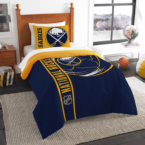 Buffalo Sabres NHL Printed Comforter & Sham Set (Twin) (64 x 86)