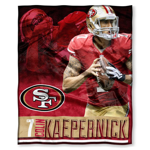 San Francisco 49ers NFL Colin Kapernick Silk Touch Throw (50in x 60in)