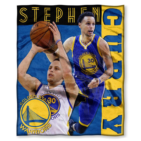 Golden State Warriors NBA Stephen Curry Silk Touch Throw (50in x 60in)