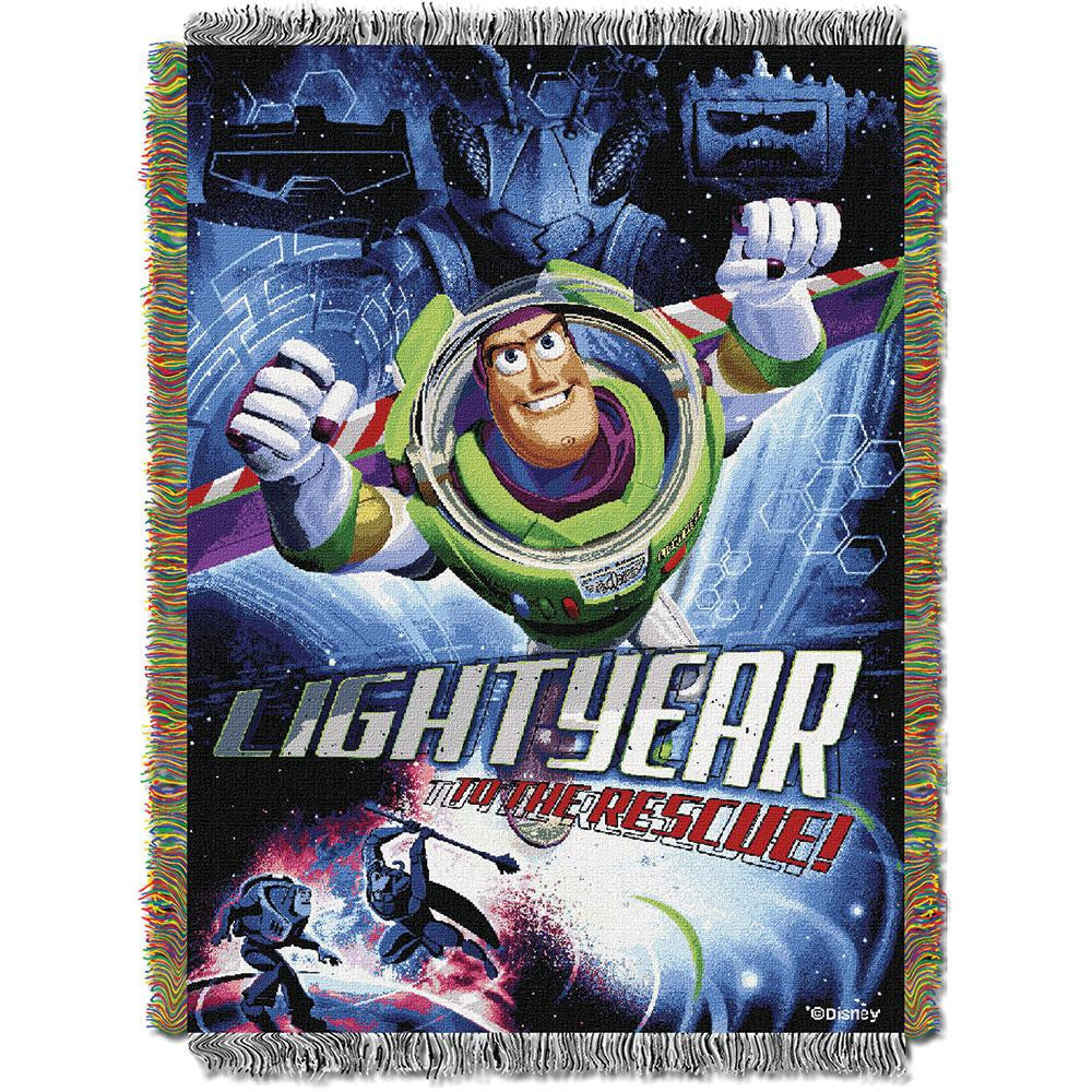 Toy Story Buzz Victorious 051  Woven Tapestry Throw Blanket (48x60)