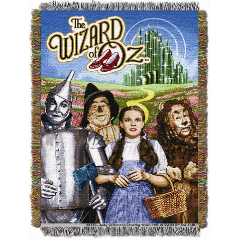 Wizard of Oz Group Triple Woven Jacquard Throw (48x60)