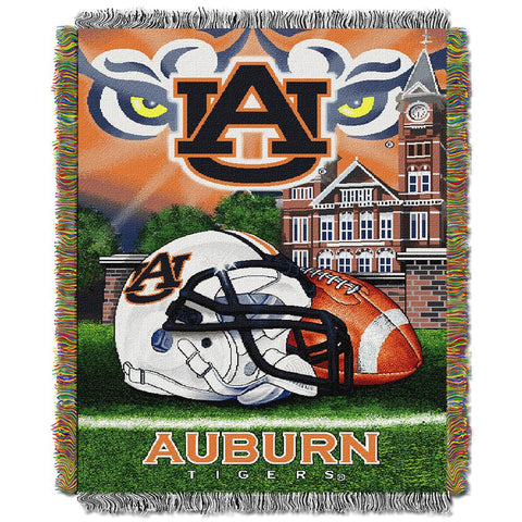 Auburn Tigers NCAA Woven Tapestry Throw (Home Field Advantage) (48x60)
