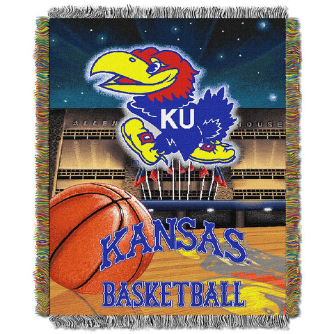 Kansas Jayhawks NCAA Woven Tapestry Throw (Home Field Advantage) (48x60)