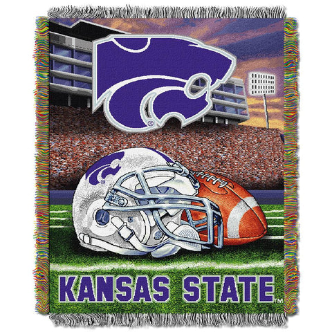 Kansas State Wildcats NCAA Woven Tapestry Throw (Home Field Advantage) (48x60)