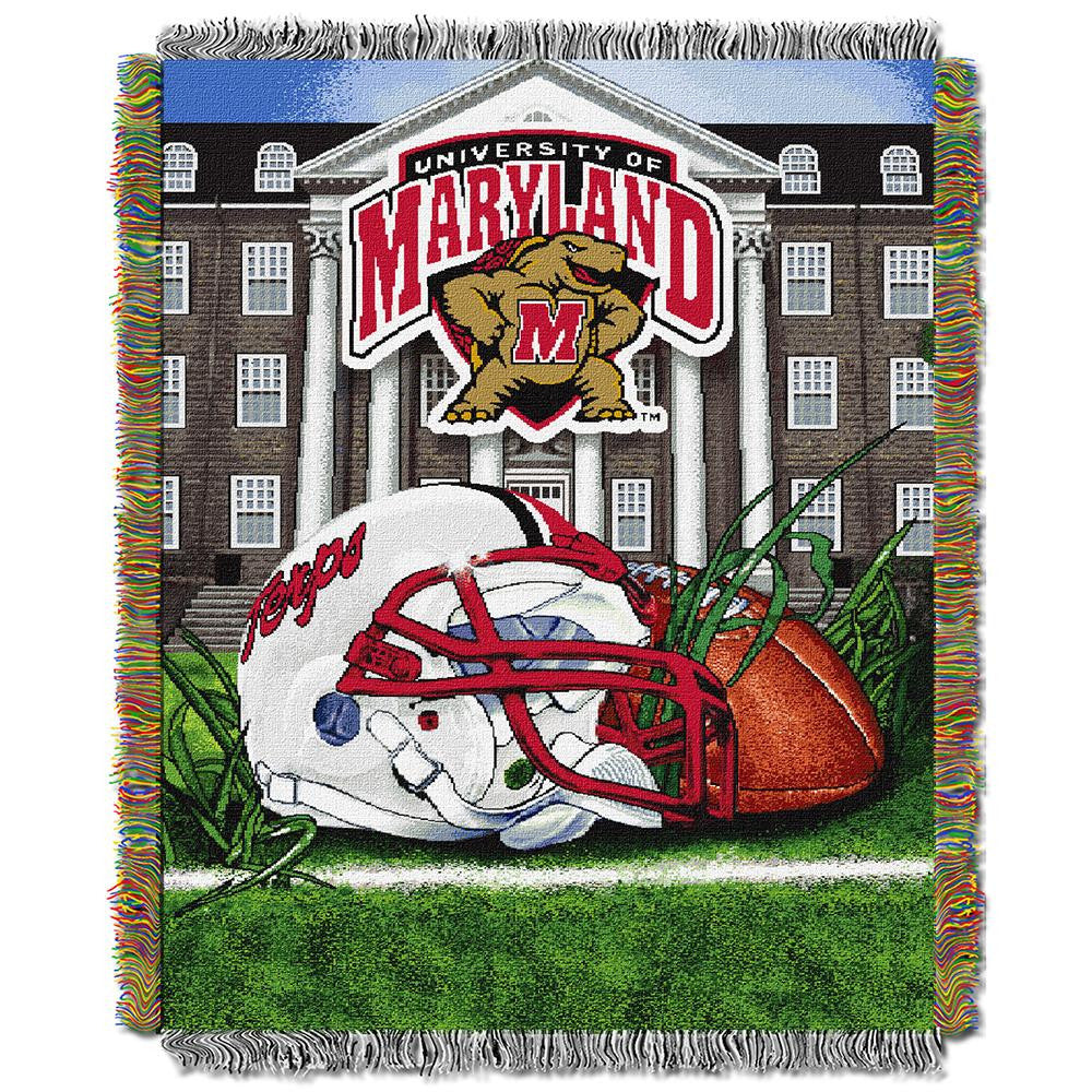 Maryland Terps NCAA Woven Tapestry Throw (Home Field Advantage) (48x60)