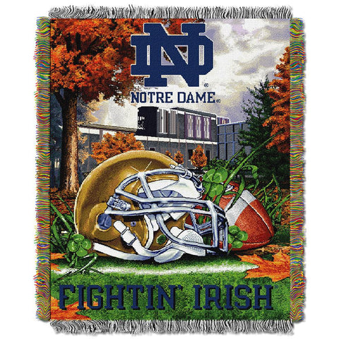 Notre Dame Irish NCAA Woven Tapestry Throw (Home Field Advantage) (48x60)