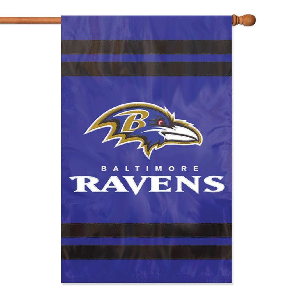 Baltimore Ravens NFL Applique Banner Flag (44x28)
