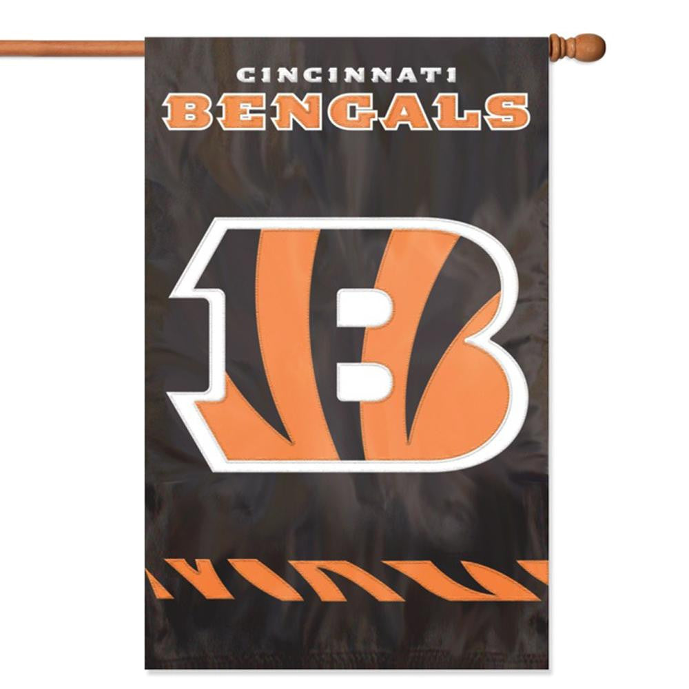 Cincinnati Bengals NFL Applique Banner Flag (44x28)