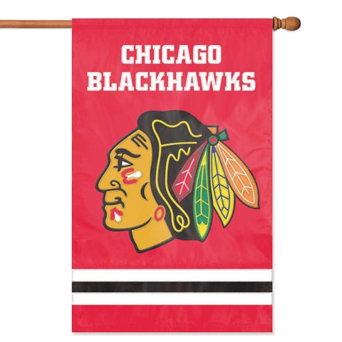 Chicago Blackhawks NHL Applique Banner Flag