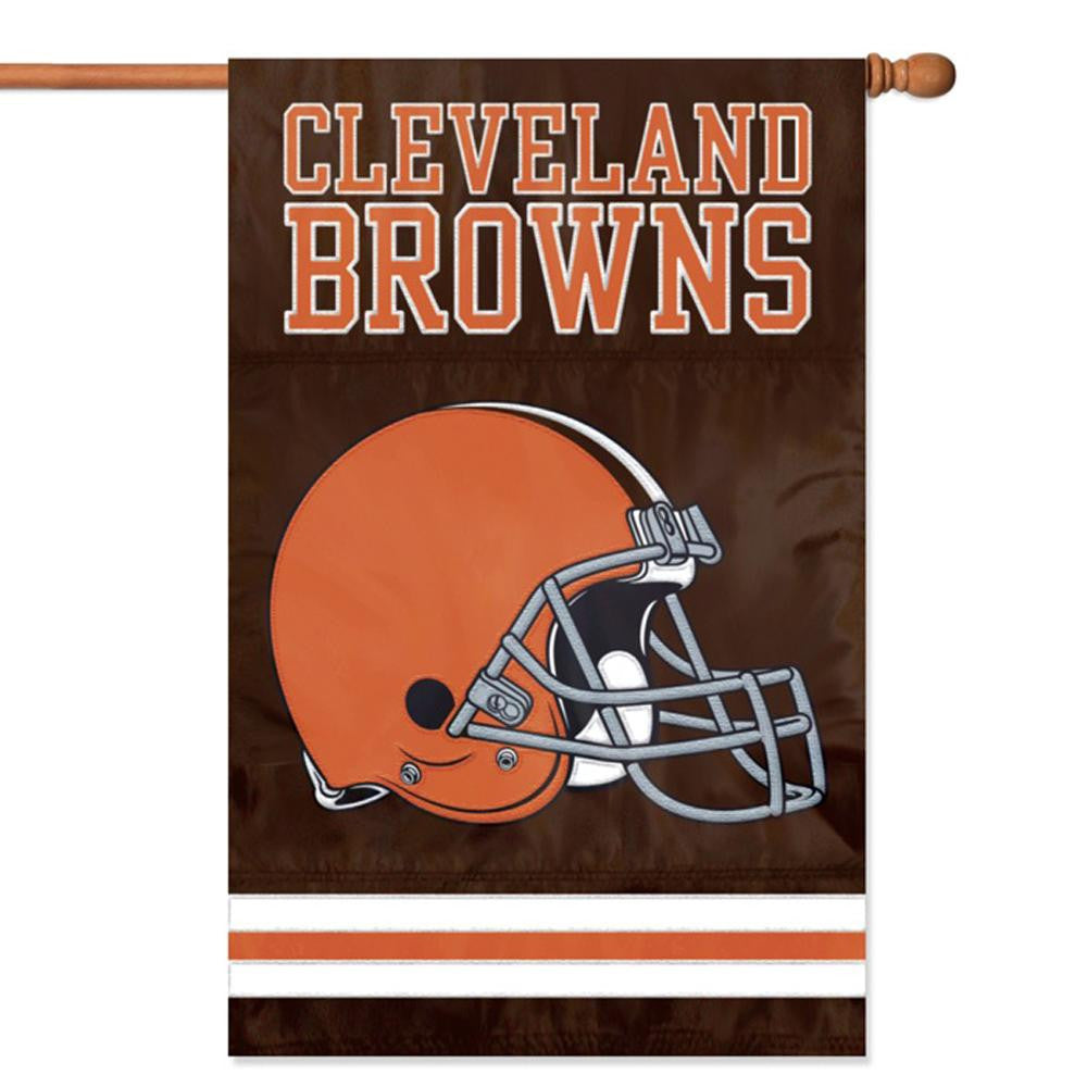 Cleveland Browns NFL Applique Banner Flag (44x28)