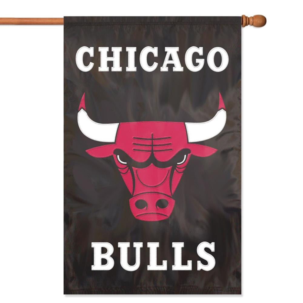 Chicago Bulls NBA Applique Banner Flag (44x28)