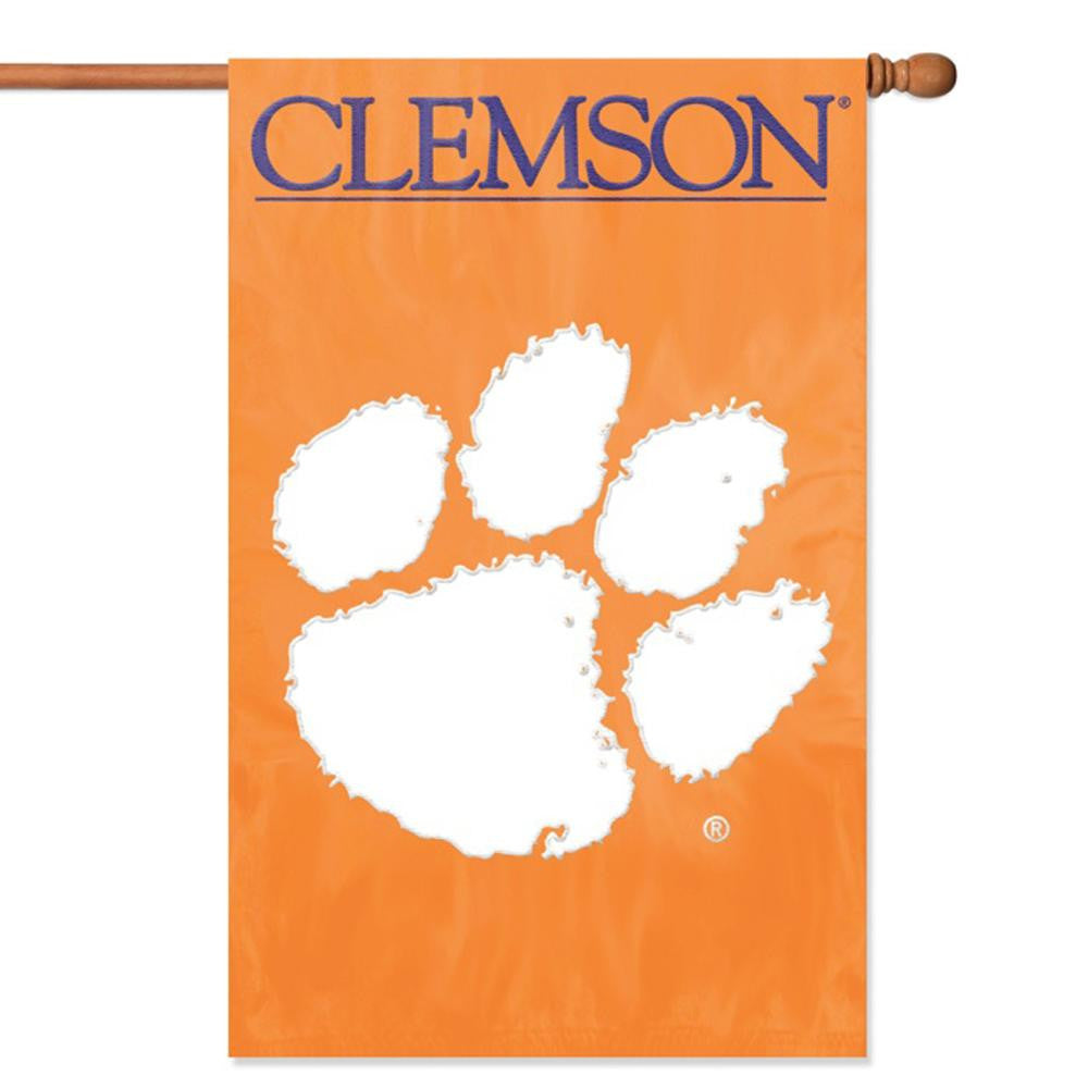 Clemson Tigers NCAA Applique Banner Flag (44x28)