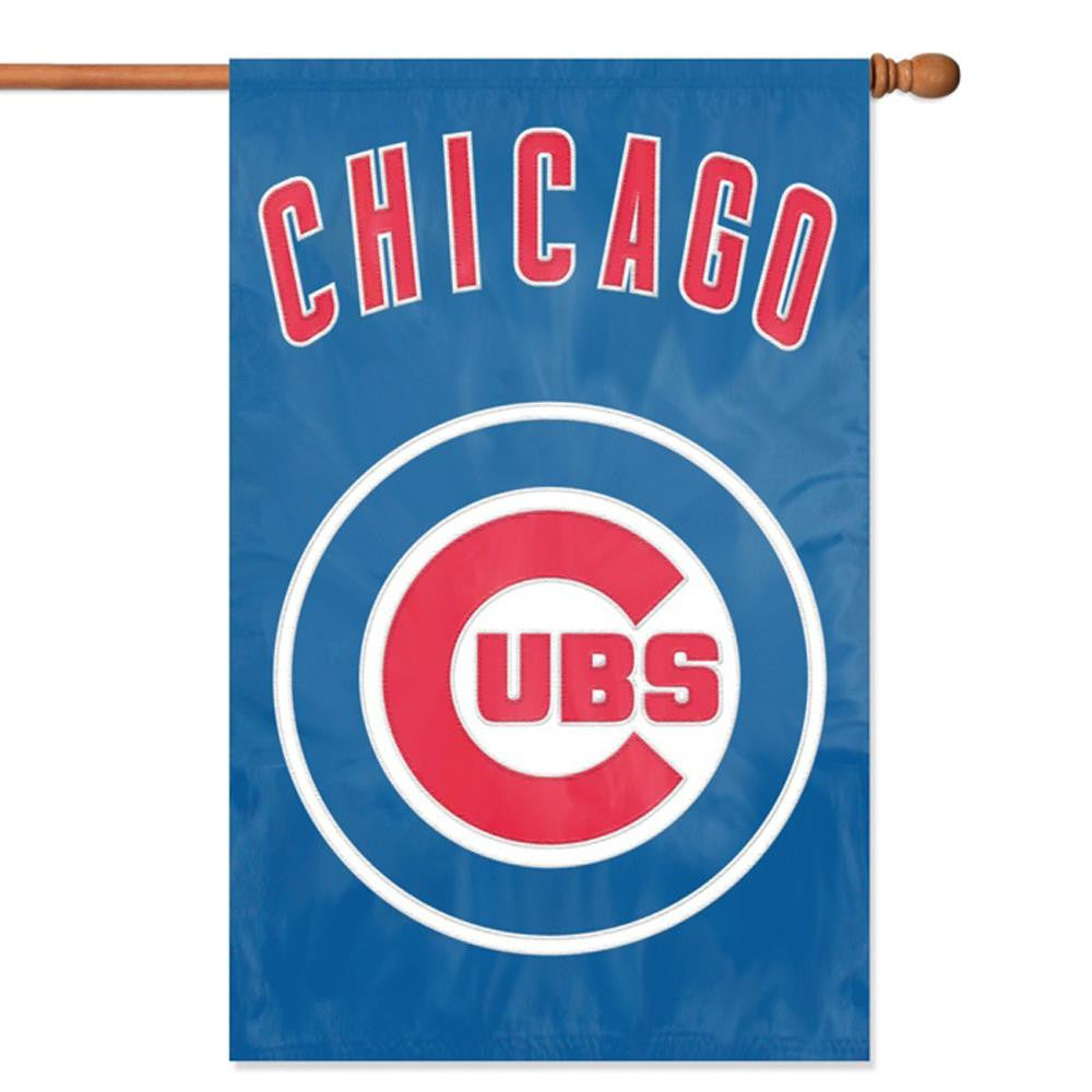 Chicago Cubs MLB Applique Banner Flag (44x28)