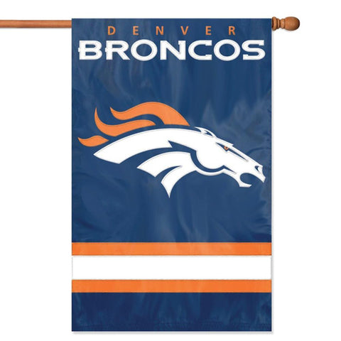 Denver Broncos NFL Applique Banner Flag (44x28)