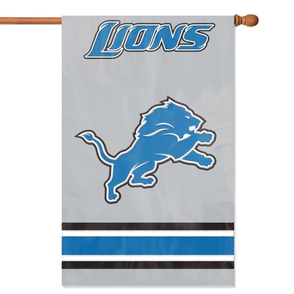 Detroit Lions NFL Applique Banner Flag (44x28)