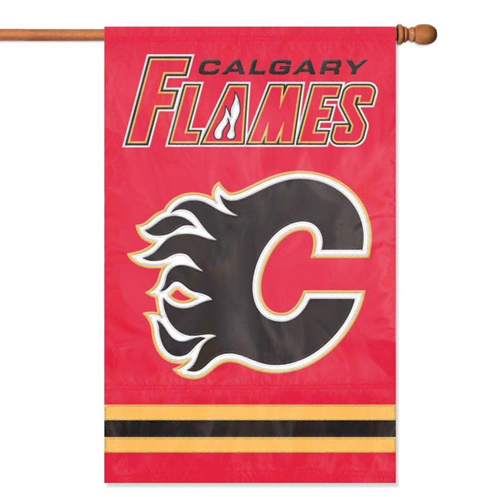 Calgary Flames NHL Applique Banner Flag