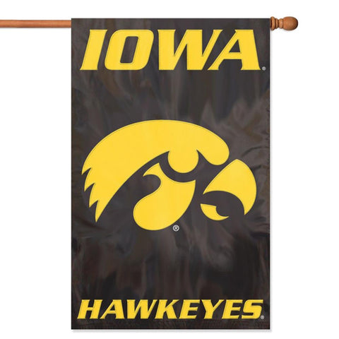 Iowa Hawkeyes NCAA Applique Banner Flag (44x28)