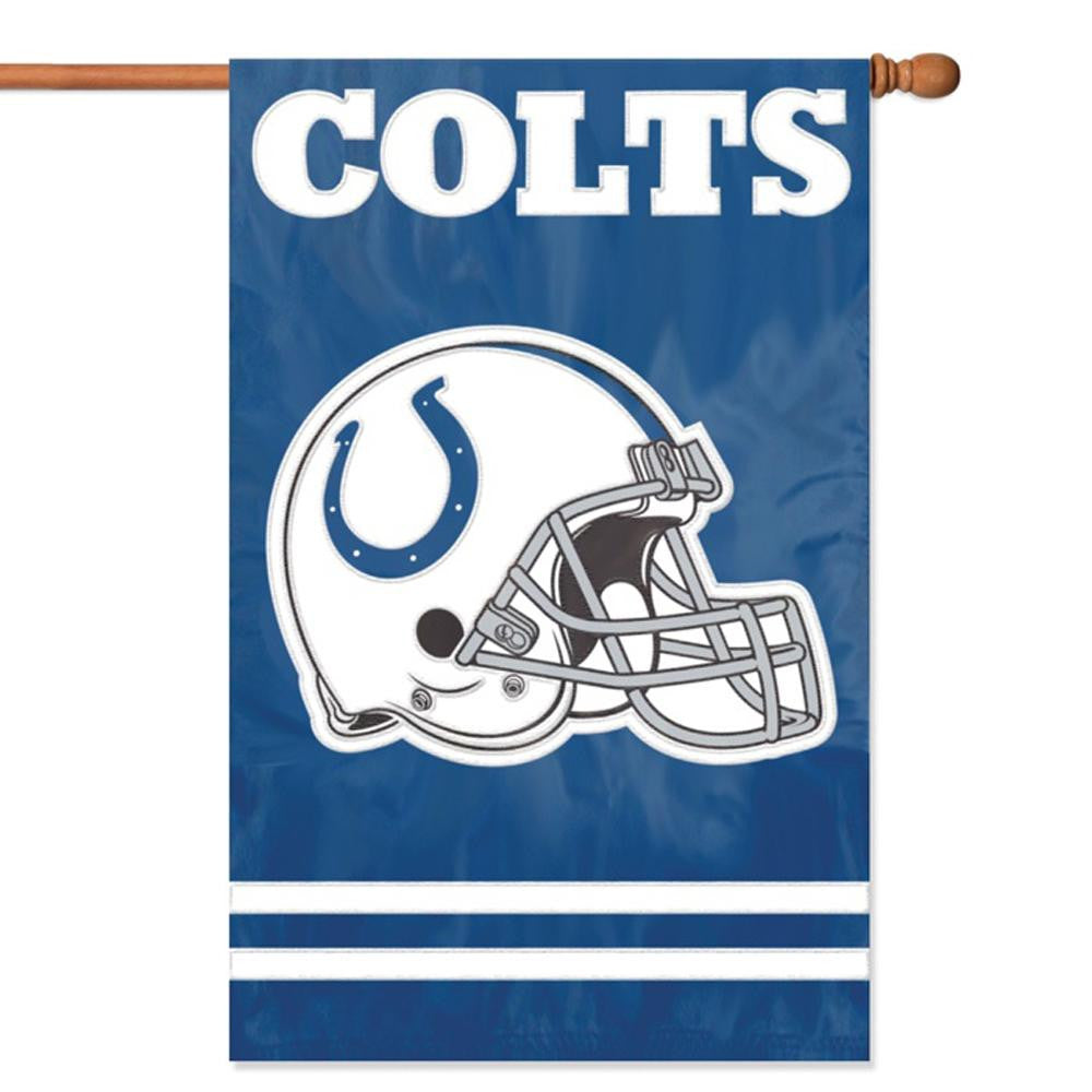 Indianapolis Colts NFL Applique Banner Flag (44x28)