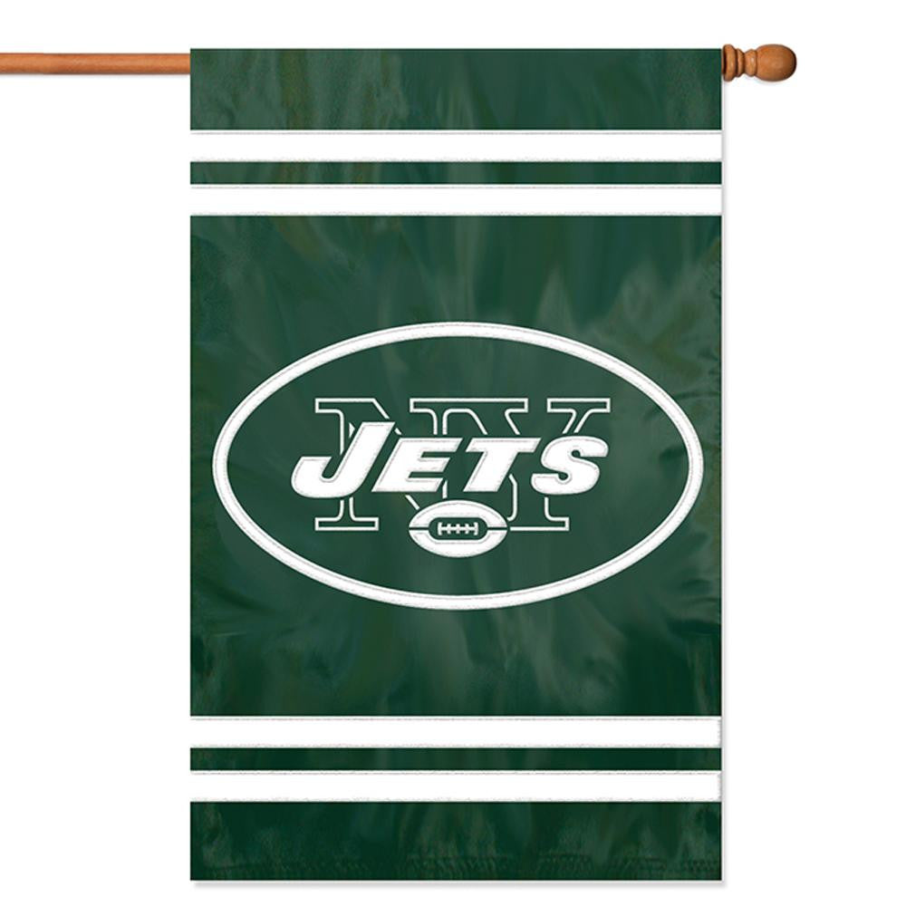 New York Jets NFL Applique Banner Flag (44x28)