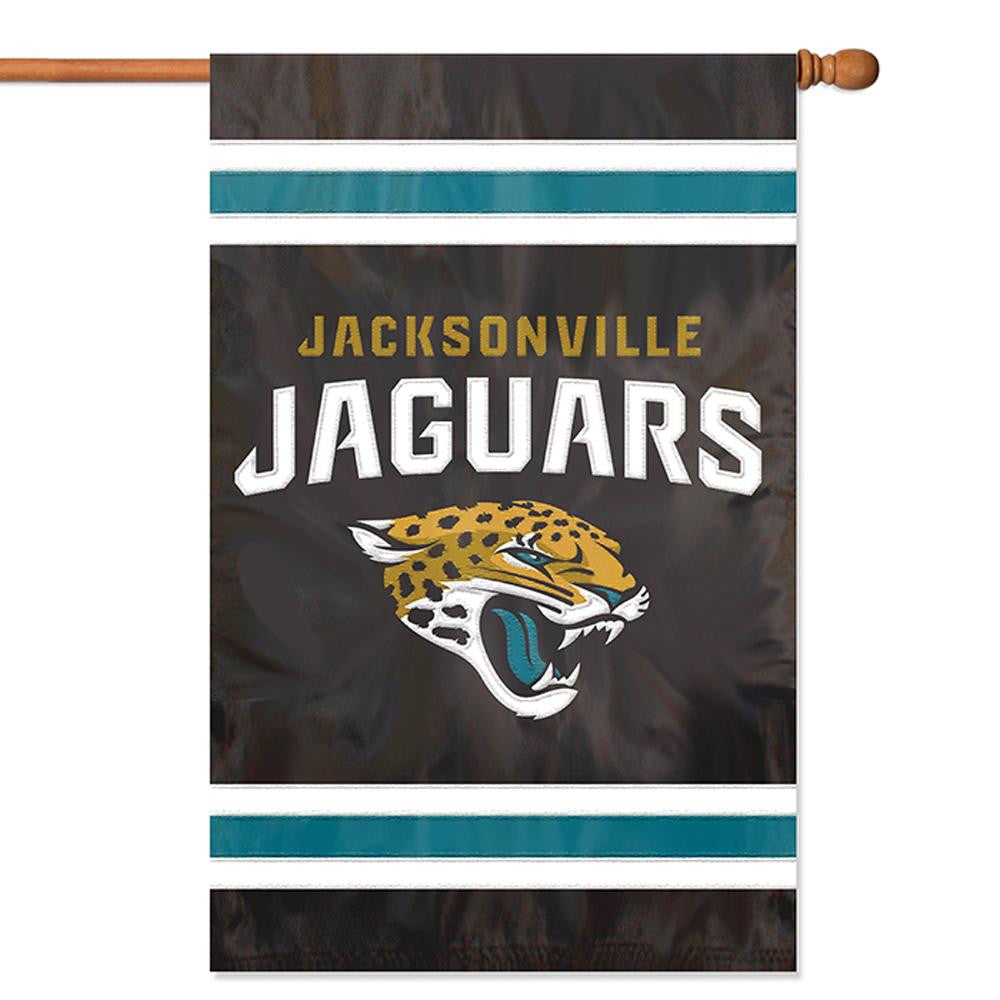 Jacksonville Jaguars NFL Applique Banner Flag (44x28)