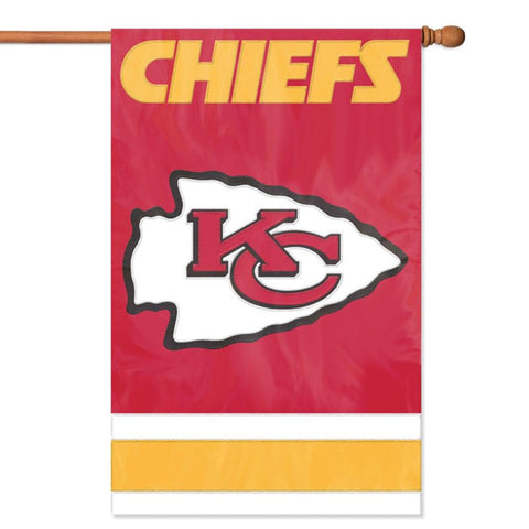 Kansas City Chiefs NFL Applique Banner Flag (44x28)