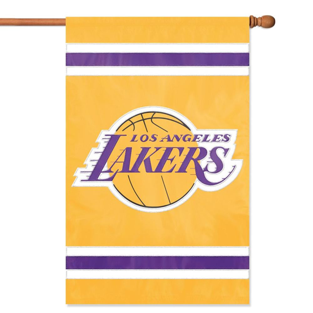Los Angeles Lakers NBA Applique Banner Flag (44x28)