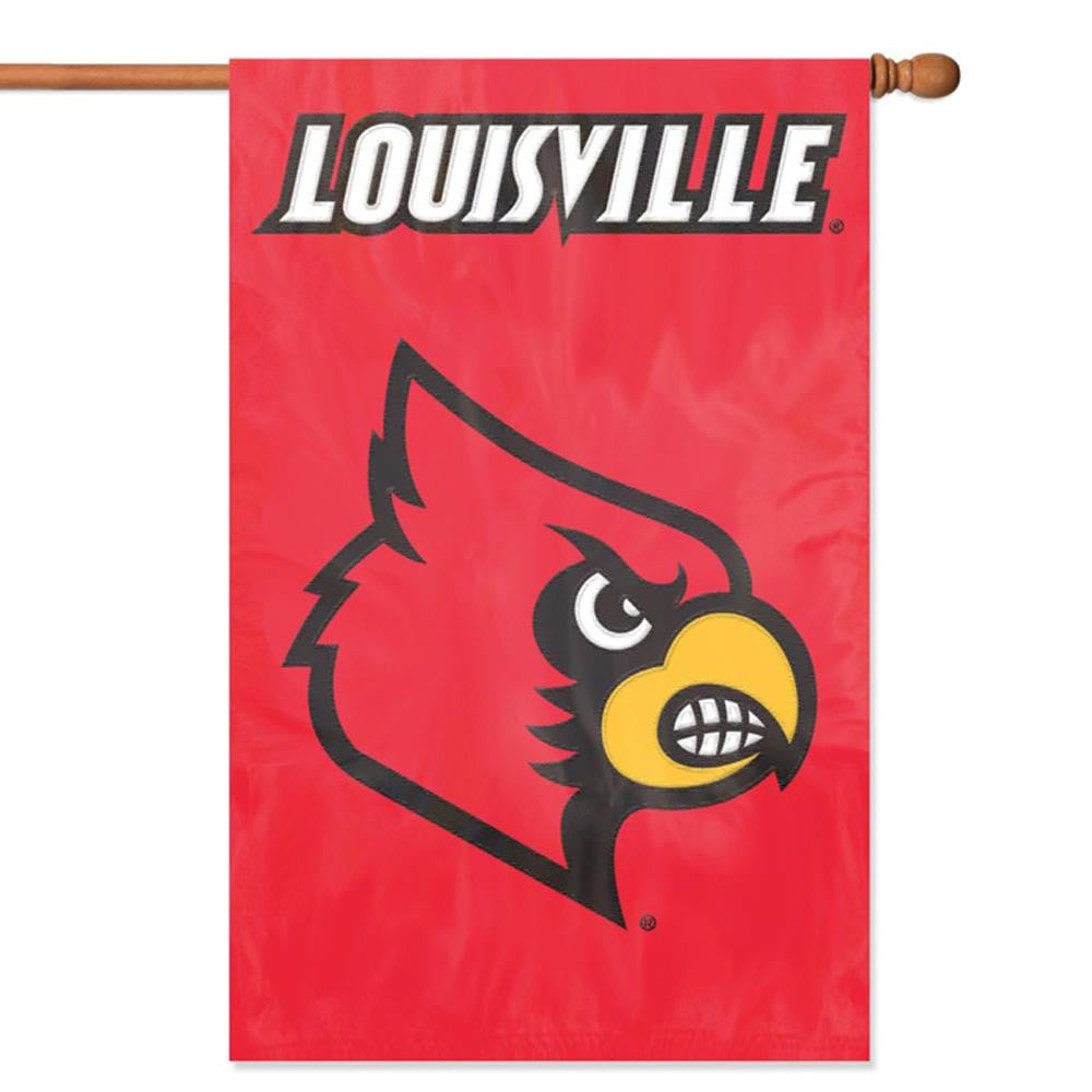 Louisville Cardinals NCAA Applique Banner Flag (44x28)