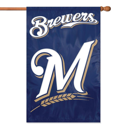 Milwaukee Brewers MLB Applique Banner Flag (44x28)