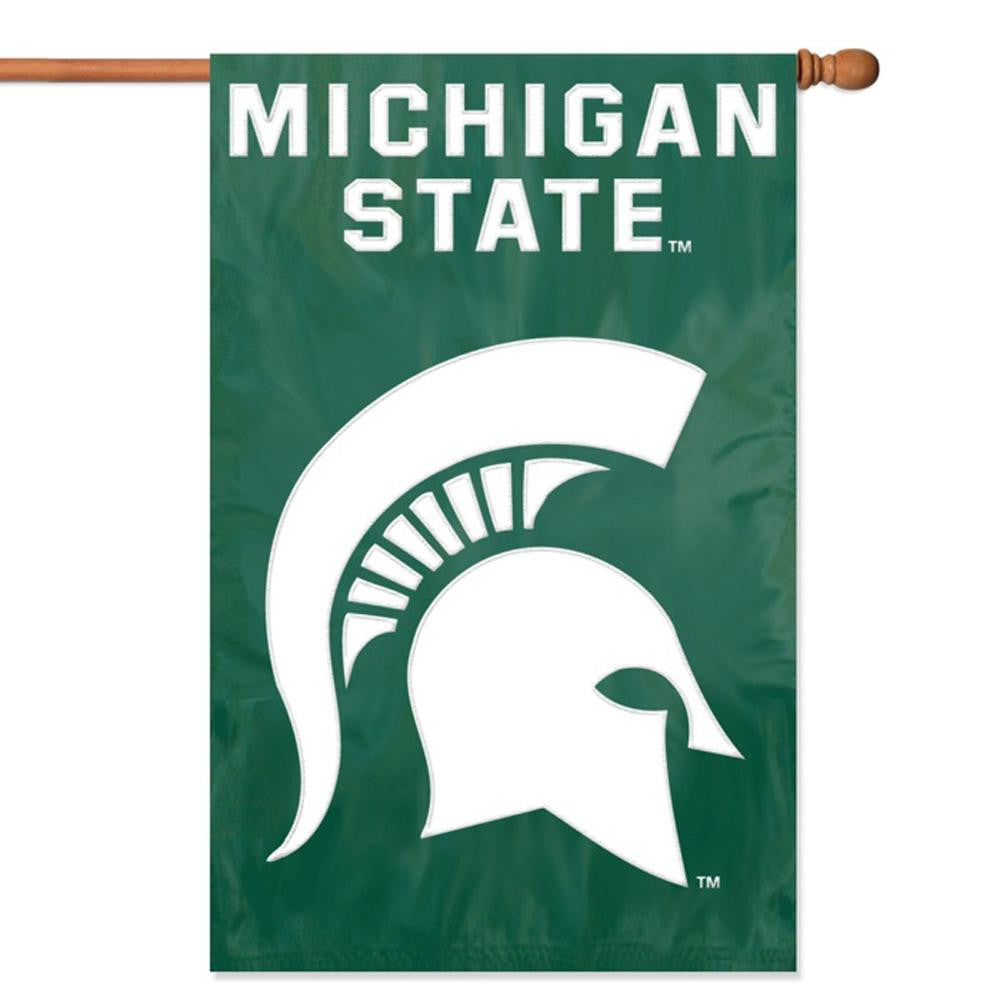 Michigan State Spartans NCAA Applique Banner Flag (44x28)