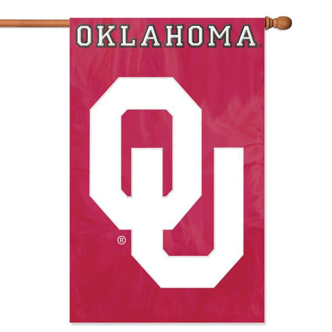 Oklahoma Sooners NCAA Applique Banner Flag (44x28)