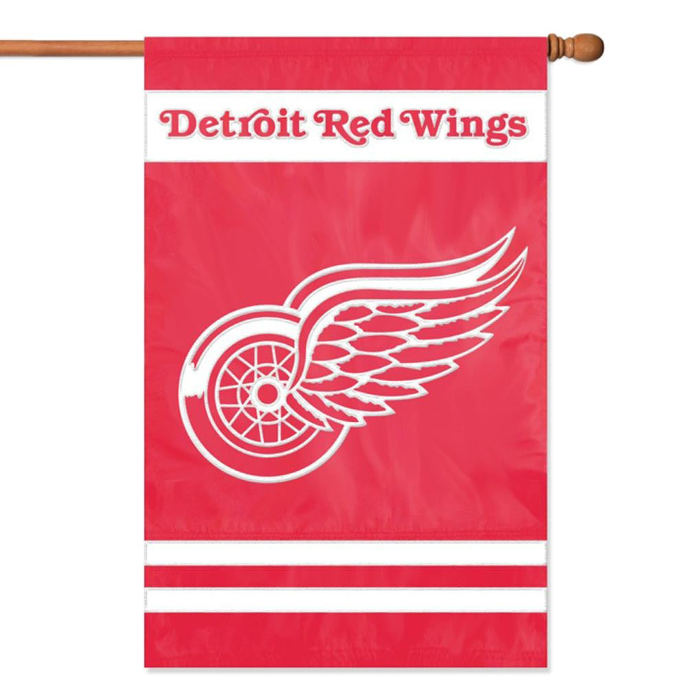 Detroit Red Wings NHL Applique Banner Flag
