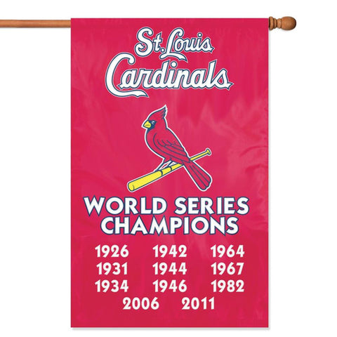 St. Louis Cardinals MLB Applique Banner Flag (44x28) (Champions)