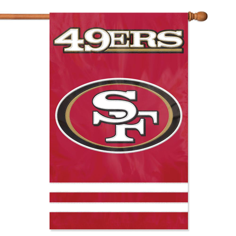 San Francisco 49ers NFL Applique Banner Flag (44x28)