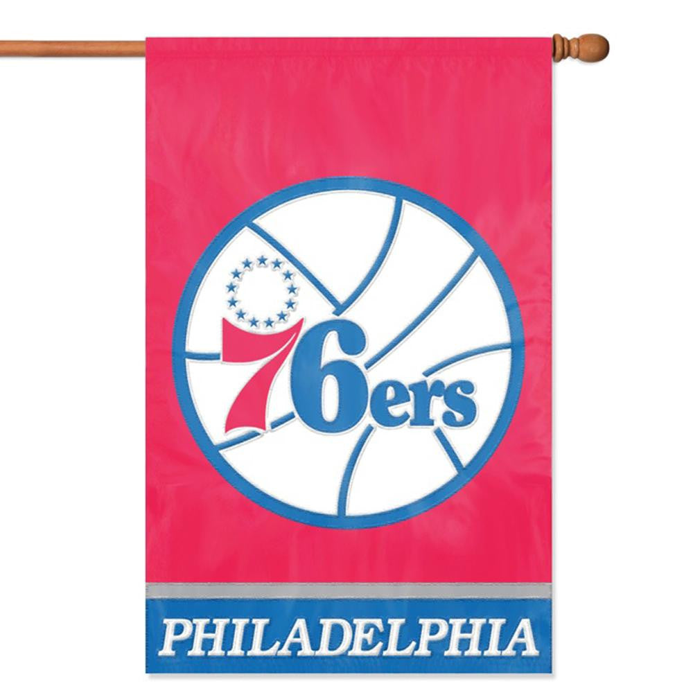 Philadelphia 76ers NBA Applique Banner Flag