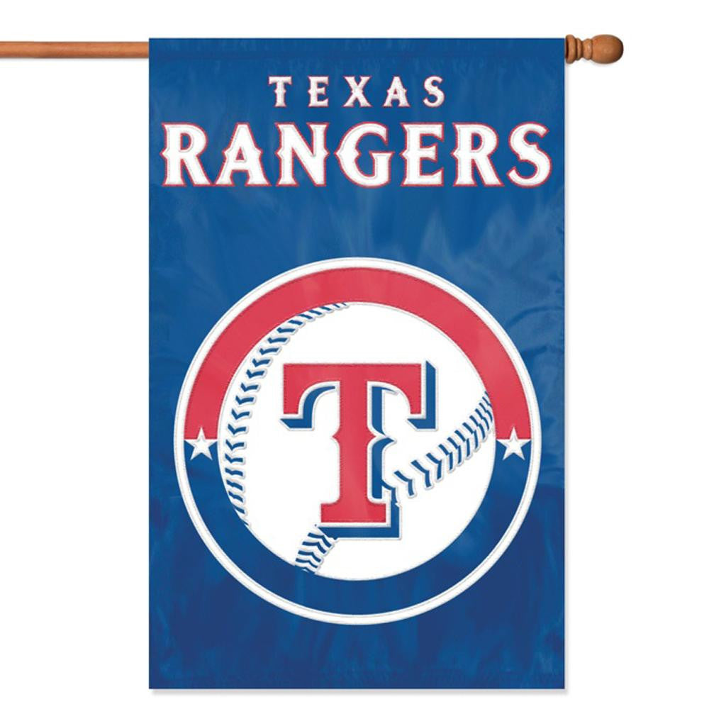 Texas Rangers MLB Applique Banner Flag (44x28)