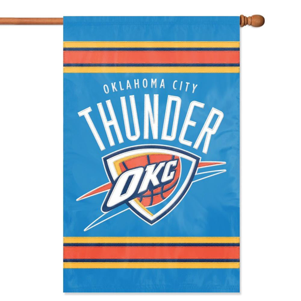 Oklahoma City Thunder NBA Applique Banner Flag (44x28)